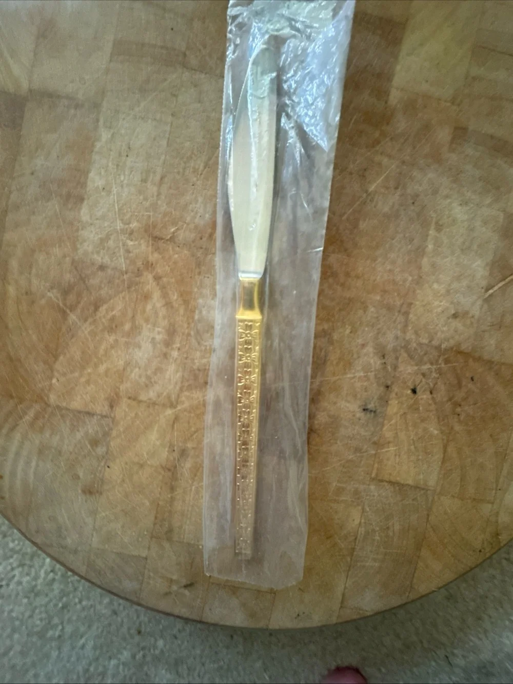 Vintage Hanford Forge Trocadero Gold Plated Stainless Flatware 50 Pieces